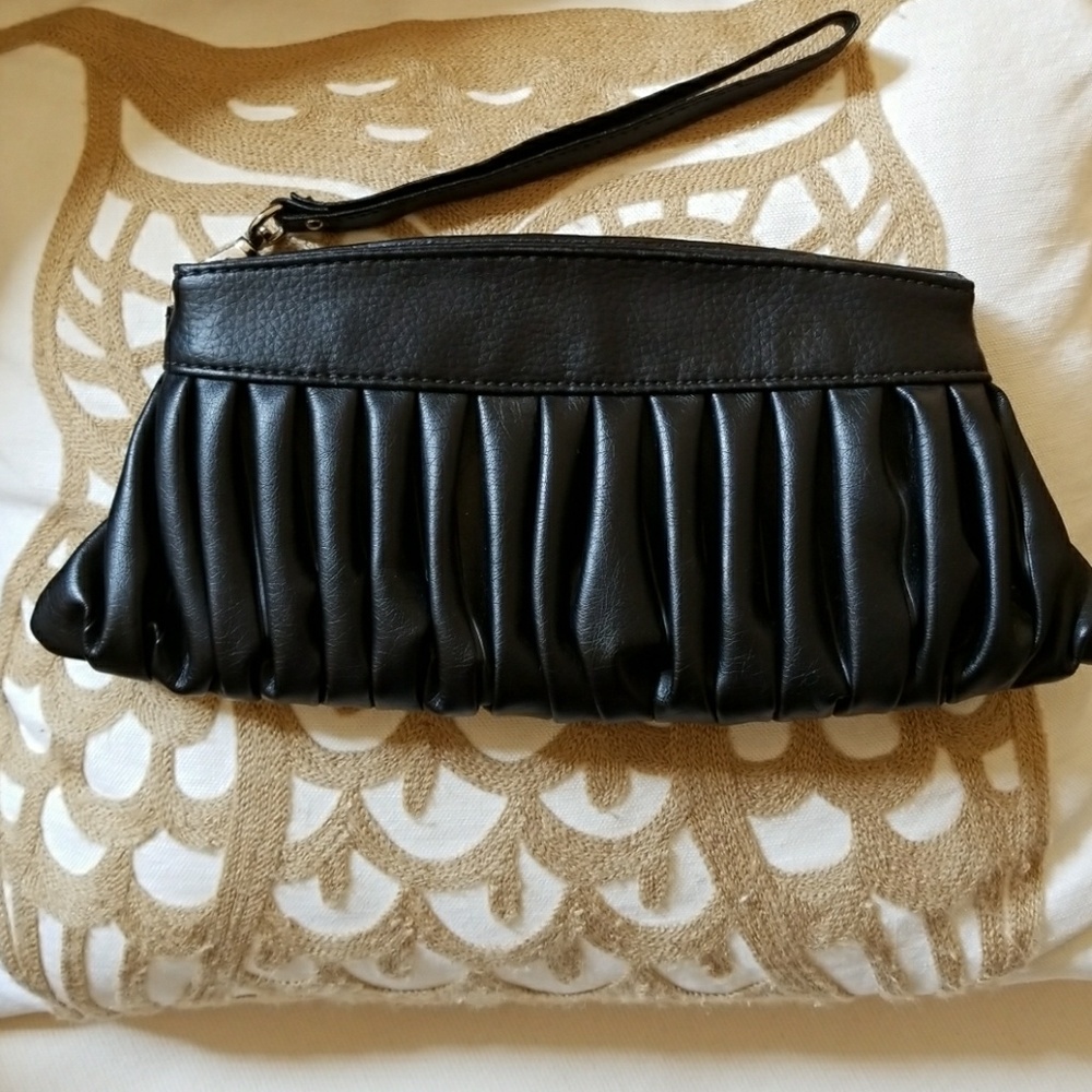 Candies black wristlet/clutch